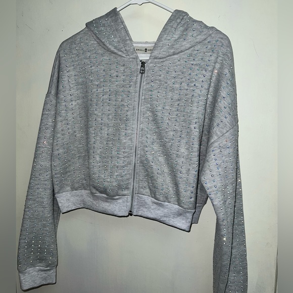 Embellished Sweat Set in Grey - Picture 3 of 9